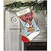Dimensions Needlepoint Santa's Balloon Ride Personalized Christmas Stocking Kit, Printed 12 Mesh Canvas, 16'