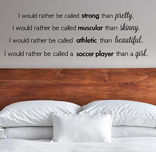 Amazon Com Inspirational Girls Soccer Wall Decal Girls Soccer