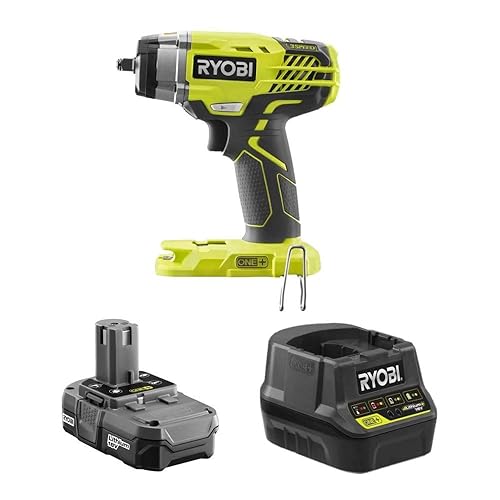 RYOBI 18 Volt Cordless 3/8 3-Speed Impact Wrench Kit P623 with