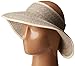 San Diego Hat Company Signature Women's Ultrabraid Large Brim Visor with Ribbon Binding & Sweatband, Sun Hats for Women