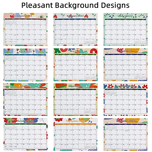 2022 Desk Calendar Small Desk Calendar 2022, 8" x 6" Standing Flip