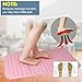 Bath Mat, Bluesim Non Slip Shower Bathtub Mat Non Skid Bath Mat Baby With Mold Resistant Non Sikd Anti slip Powerful Suction Cups & Superior Grip, 16”39”,pink