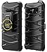 SGM Samsung Galaxy S8 Plus Case, Hybrid Dual Layer Armor Defender Protective Case Cover + Belt Clip Holster for S8 Plus [Drop Tested] (Black + Black)