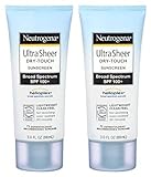 Neutrogena Ultra Sheer Sunscreen SPF 100+, 3oz, 2pk
