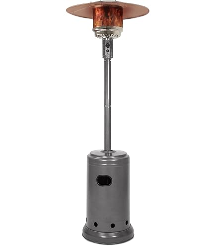 Fire Sense 61130 Patio Heater with Wheels, 48,000 BTU, Aqua Blue