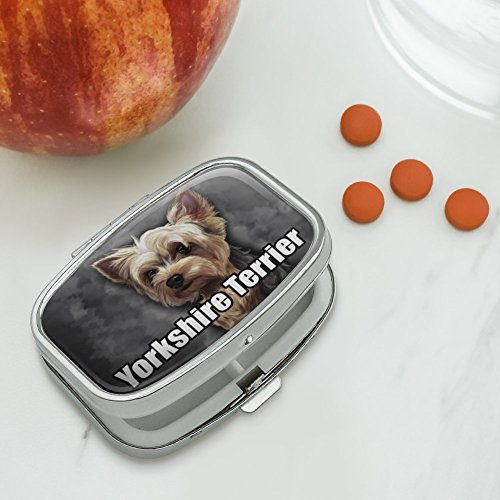 Yorkshire Terrier Yorkie Dog Pet Rectangle Pill Case Trinket Gift Box