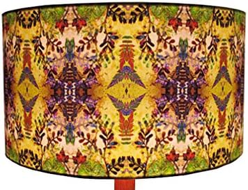 Hedgerow Kaleidoscope 45cm Drum cotton poplin lampshade