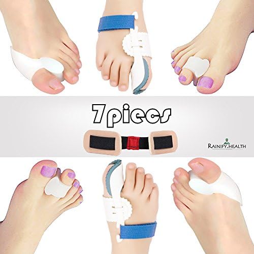 Bunion Corrector &amp; Bunion Splint Protector Sleeves Kit - Toe Separators Spacers Straighteners splint Aid for Hallux Valgus, Tailors Bunion, Big Toe Joint, Hammer Toe-aid for surgery treatment