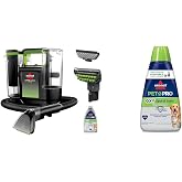 BISSELL&reg; Little Green&reg; Max Pet Portable Carpet and Upholstery Deep Cleaner, Car/Auto Detailer + BISSELL&reg; PET PRO OXY Spot &amp; Stain Formula for Portable Carpet Cleaners, 32 oz., 2034
