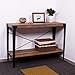IRONCK Industrial Console Table for Entryway, Sofa Table, Entryway Table with Storage, Sofa Table 1.97