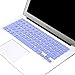 MOSISO Keyboard Cover Silicone Skin Compatible MacBook Pro 13 Inch, 15 Inch (with or Without Retina Display, 2015 or Older Version) MacBook Air 13 Inch, Serenity Blue