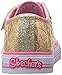 Skechers Kids Twinkle Toes Shuffles Sweet Steps Light-Up Sneaker,Gold Stars,10 M US Toddler