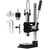 Leather Hole Puncher Hand Punching Manual Punch Arbor Presses Manual Press | for Leather Craft Punching Holes,Jewelry,Watch,DIY,Punching,Riveting,Cutting,Sealing (B-Iron Square Head)