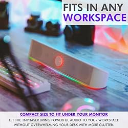Tilted Nation Computer Soundbar for Desktop - USB