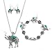M MIRACULOUS GARDEN 3 Pack Elephant Jewelry Sets for Women
