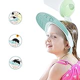 Kids Baby Shower Cap by Keklle - Adjustable Leak Proof Silicone Bath Wash Hair Shield Hat Soft Comfortable Baby Shampoo Cap - Baby Mate (Sapphire Blue)