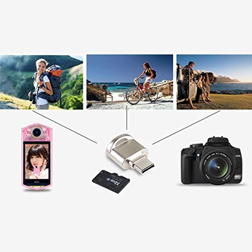 Mchoice Mini Type C Micro SD TF Memory Card Reader OTG Adapter USB 3.1 Portable