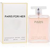 TWISHA PARIS FOR HER Eau de Parfum Spray for Women,Wonderful Gift,Gourmand Fragrance,Daytime and Casual Use,for all Skin Types,a Classic Bottle,3.4 Fluid Ounce