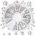 Beacon Gem Tac Permanent Adhesive Jewelry Glue Bundle, 4-Ounce Gem-Tac, Pixiss Jewel Picker Setter Tool, Gem Wheels Clear and Color Rhinestone, Triangle Bead Trays Wax Pencil Applicator Application Ki