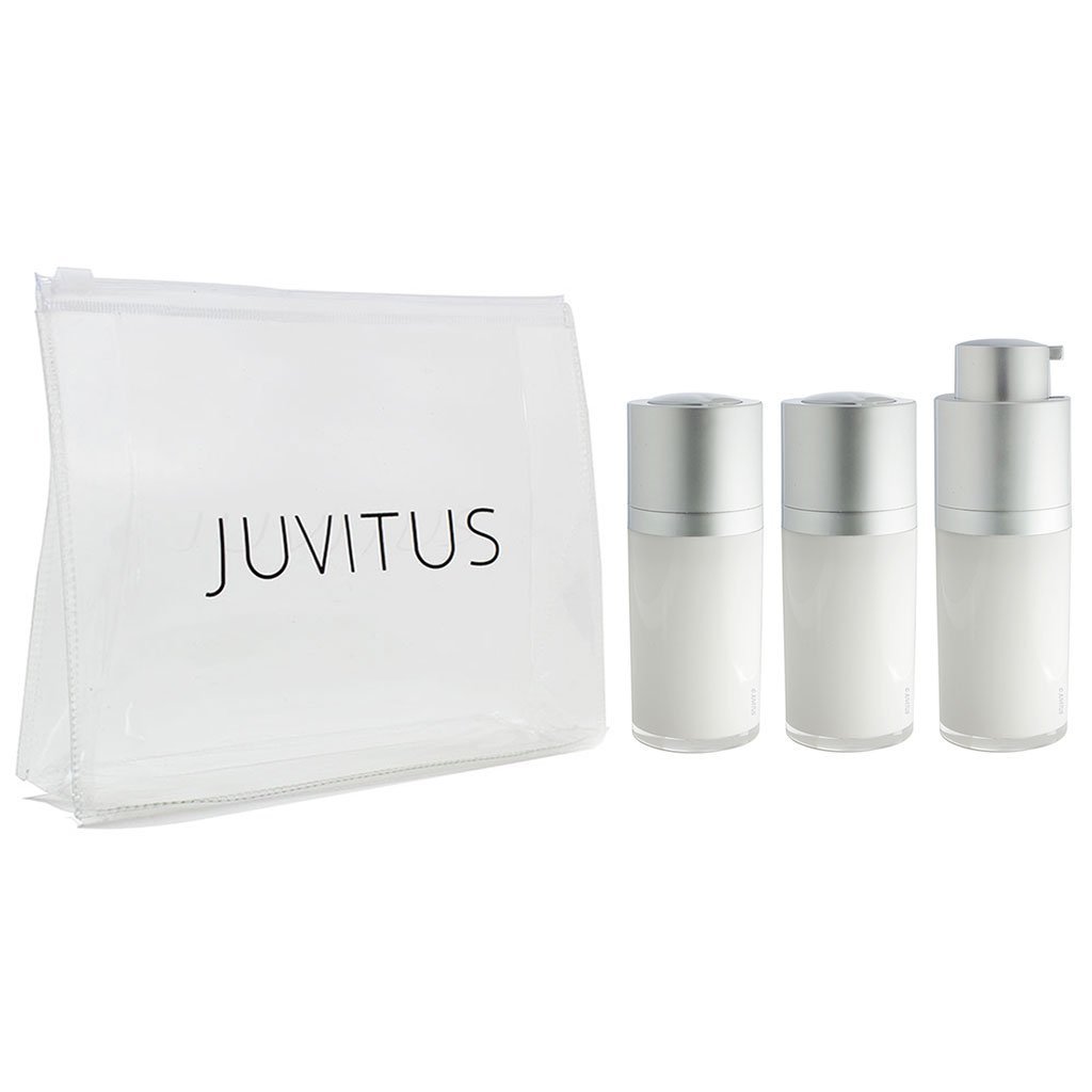 View 1 of (3 Pack) 15 ml / 0.5 oz Airless Twist Top Pump Bottles