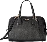 COACH Women's Crossgrain Nolita Satchel Im/Black