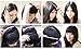 S-noiliteJet Black 7 Inches Straight One Piece Front Bangs Fringe Clip in Hair Extensions Clip Ins Hairpiece for Girls Ladies Women
