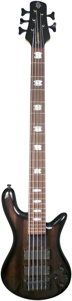 Spector Basses Euro Series RB5DLXZBKS 5-Strings Bass Guitar, Zebra Gloss Natural