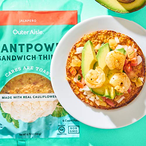 Outer Aisle Cauliflower Sandwich Thins - Jalapeno Thins - Thumbnail 3