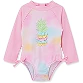 Little Me Baby-Girls Little Girls' Two-Piece UPF+ 50 Sun Protection Rash Guard Set