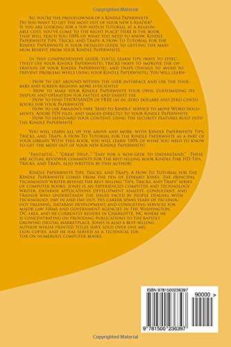 Kindle Paperwhite Tips Tricks And Traps User Guide To The Kindle Paperwhite Jones Edward C Amazon Com Books