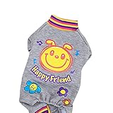 Pet Clothes,Haoricu Winter Warm Flannel Pajamas Jumpsuit Dog Coat chien Pet Clothes Clothing Small Puppy Custome Apparel (S, Gray)