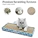 VIVAGLORY Cat Scratcher Padpal Cat Scratching Board, Cardboard Scratcher with Catnip for Indoor, Flat Scratch Board Scratch Pad Cardboard for Kitten, Narrow, 3Pack