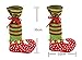 A-Smile@ Christmas Elf Shoe,Elves Shoe Chair Leg Cover,Desk Table Leg Cover,Red Wine Bottle Cover For Christmas Party Decorations,(1-Pair)