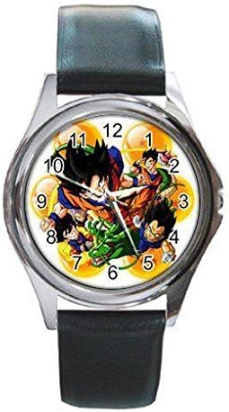 DRAGONBALL DRAGON BALL Z Round Metal Watch LeatherbandNEW