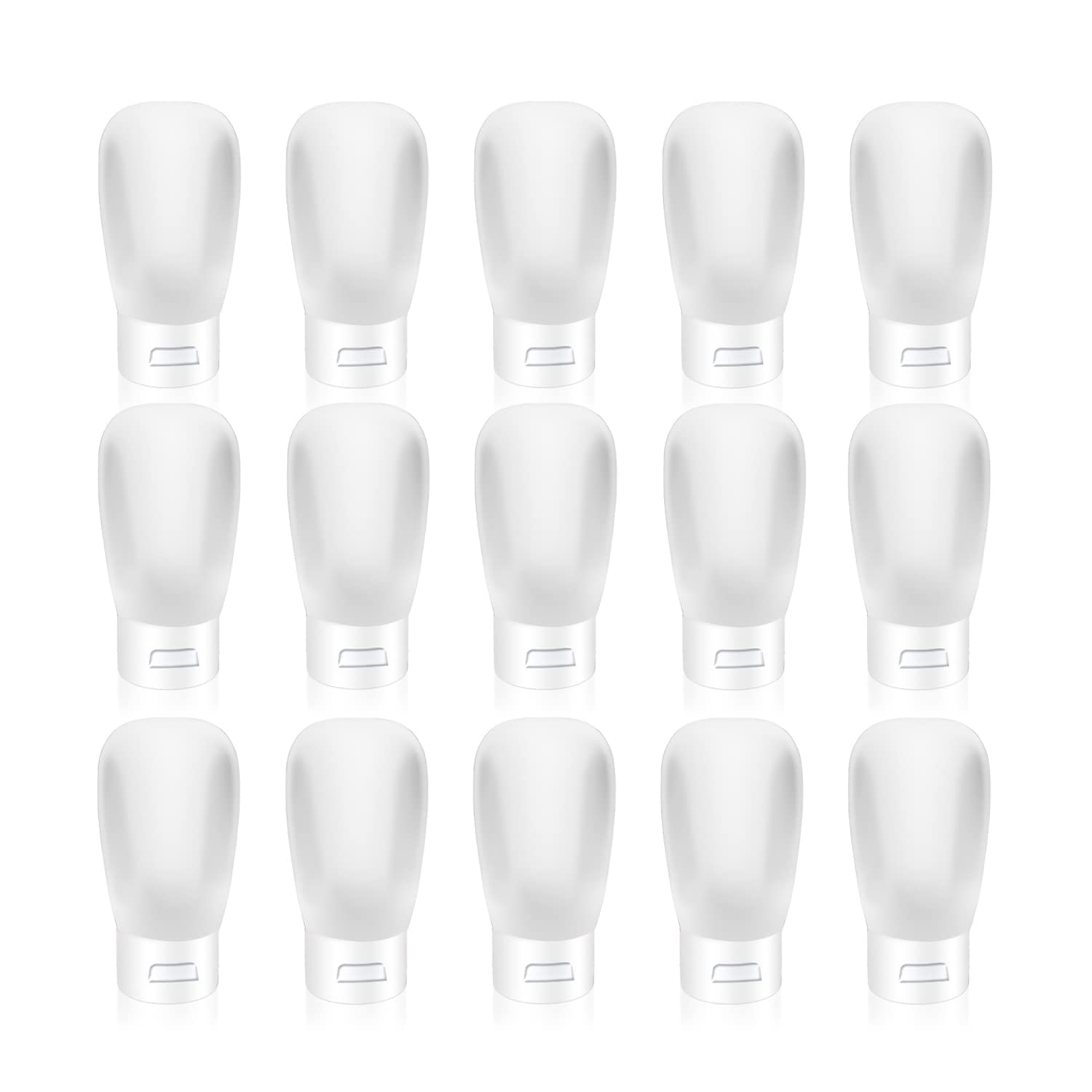 Photo 1 of  30ml/1oz Plastic Squeeze Bottles Travel Tubes Cosmetic Soft Leak-Proof Makeup Toiletry Containers with Flip Cap Refillable for Facial Cleanser Body Bath Shower Gel Lotion Cream Shampoo