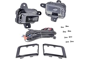 RAGBUSCLE Front Bumper Fog Light, Compatible with GMC Sierra 1500 2022-2024 AT4 DENALI SLT PRO SLE ELEVATION, 1 Set