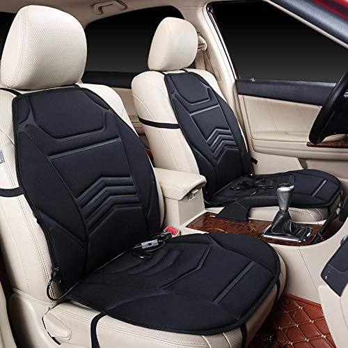 Universal 12V Heated Car Seat Cushion with Temperature Controller, Winter Car Seat Warmer Cover Heating Pad 12V Plug's Into Cigarette Lighter Perfect for Cold Weather and Winter Driving - Thumbnail 5