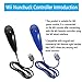 Lactivx Nunchuck and Wii Remote Controller Compatible with Nintendo Wii Wii U Console – with Silicone Case and Strap (Deep Blue and Black)thumb 2
