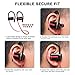 Wireless Bluetooth Headphones In Ear Earbuds IPX4 Waterproof Sports Cordless 4.1 Earphones with Built in Mic & CVC 6.0 Noise Cancelling Technology for iPhones & Android Smartphones Black