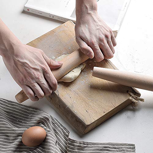 Heycell Wooden Rolling Pin for Baking, Oak Wood (11.8" x 1.4") (11.8)