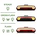 LOPOO Tail Light for Smart Bike Turning Signal X5 Wireless Remote Control High Intensity LED Laser Light Ultra Bright Bike Light 85 Lumens USB Rechargeable Rear Light