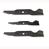 3 Aftermarket MTD Riding Mower Standard Blade Set for 46" Mower Deck Replaces 942-0543 942-0542