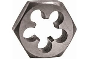 Century Drill & Tool, 98212, 9/16-18 NF, Hex Die, Precision Cut External Threads, High Carbon Alloy Steel