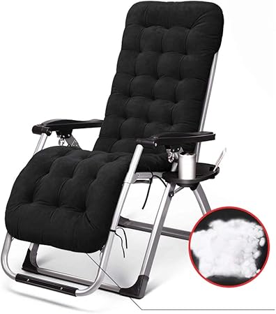Qing Mei Fauteuil De Bureau Inclinable Rabattable Bureau Chaise De Jardin Chaise De Jardin Reglable Pour Le Dejeuner Pause Sieste Chaise Capacite De Charge 200 Kg Color Black Amazon Fr Cuisine