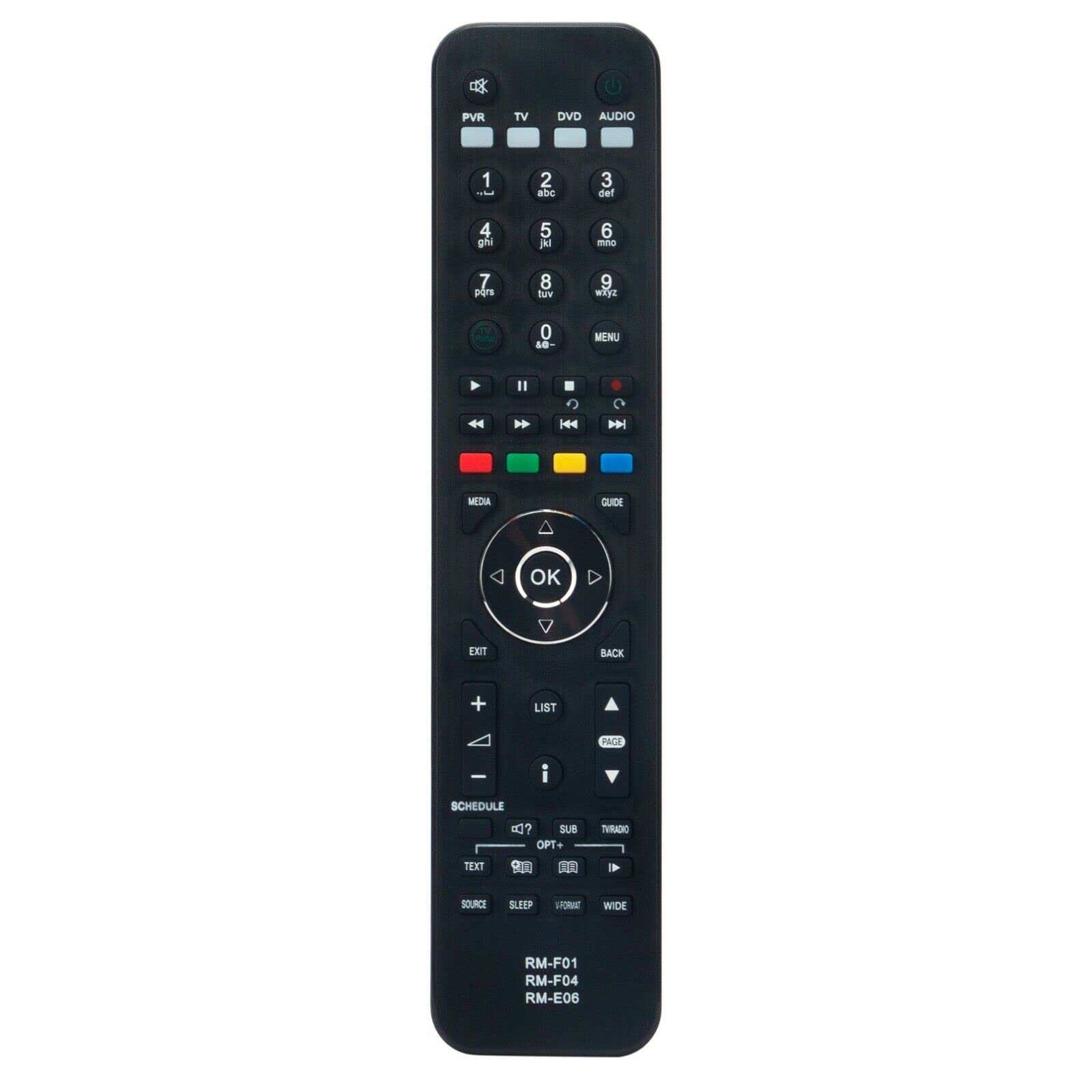 VINABTY RM-F01 RM-F04 RM-E06 Replace Remote Control Fit for Humax HD-FOX T2 HDFOX T2 FOXSAT-HDR500 HD-FOXT2 HDR-FOXT2