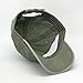 Vintage Year Plain Washed Cotton Twill Baseball Cap with Adjustable Velcro (Olive Green)