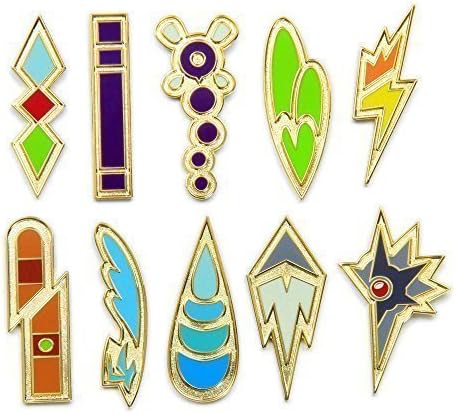 Pokemon Gym Badges Gen 5 Unova League Iron Games Computer And Video Games Amazon Ca