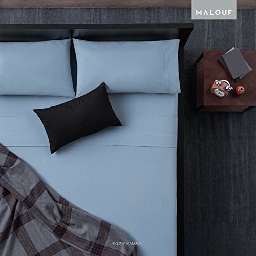 MALOUF Heavyweight Portuguese Flannel Sheet Set100 Cotton Pill
