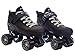 Pacer Black Mach-5 GTX500 Quad Speed Roller Skates w/ 2 Pair of Laces (Gray & Black)