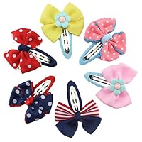 Abbyling68 Girl Hair Manual Chiffon Sun Flower Hairpin Barrettes bows